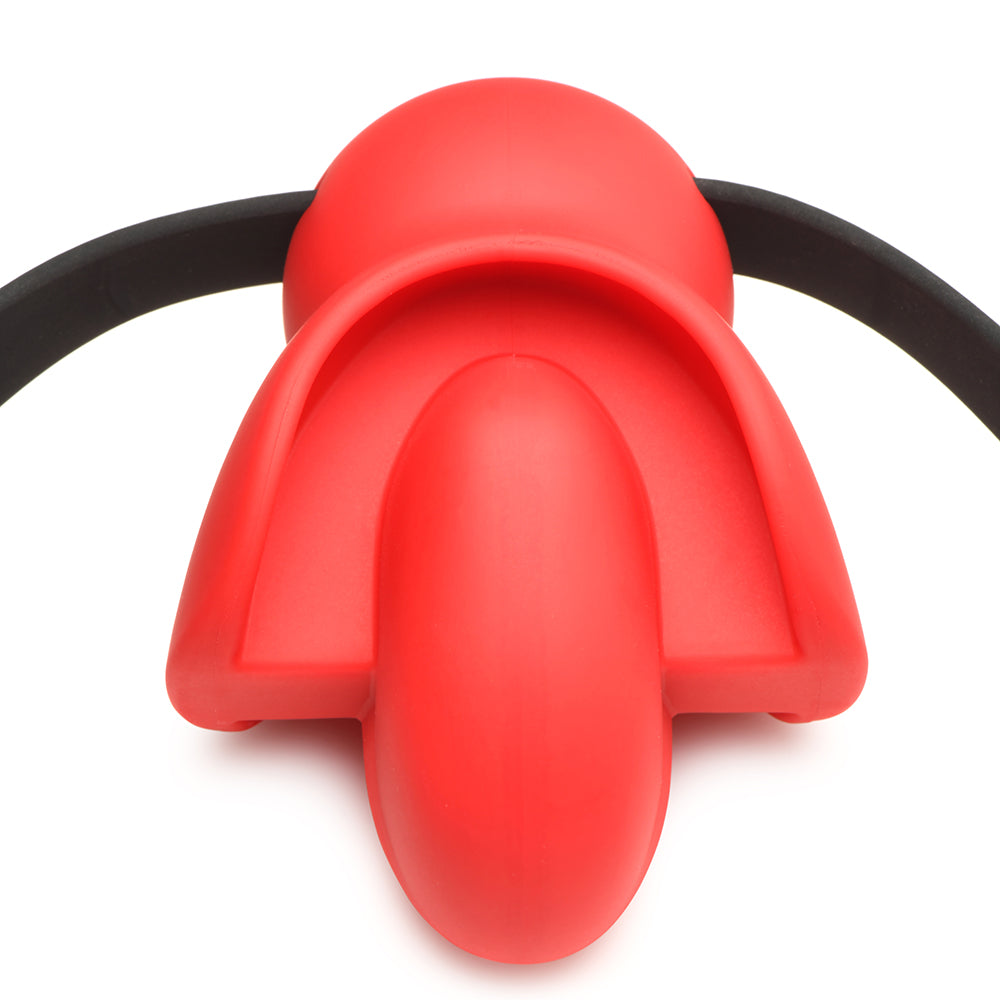 MASTER SERIES EXTREME SILICONE GAG WITH LOCKING STRAP