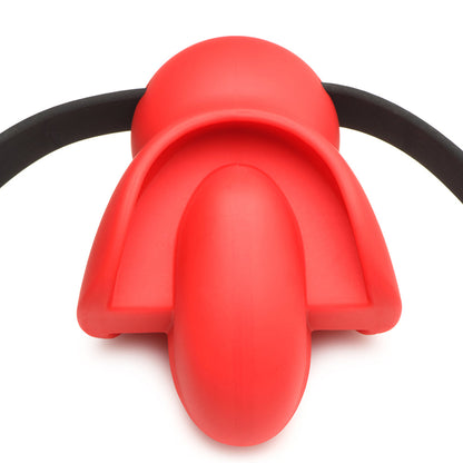 MASTER SERIES EXTREME SILICONE GAG WITH LOCKING STRAP