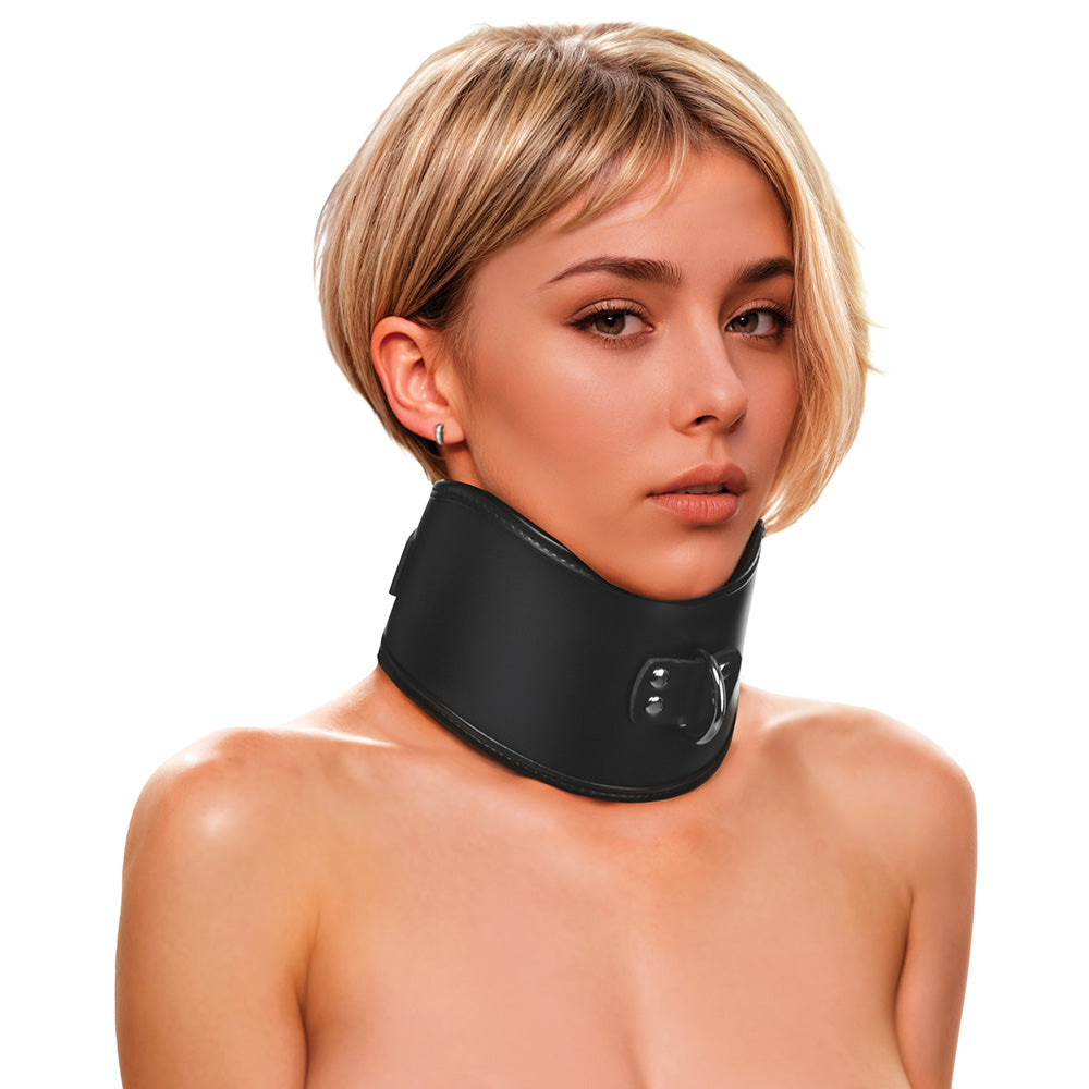 XR BRANDS - MASTER SERIES HARD STANCE PADDED LOCKING POSTURE COLLAR