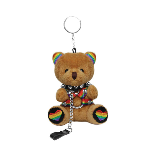 XR BRANDS - MASTER SERIES PRIDE BEAR KEYCHAIN