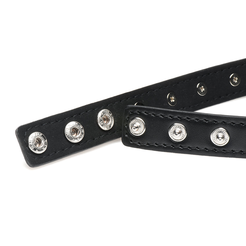 MASTER SERIES SPIKED HEART CHOKER BLACK