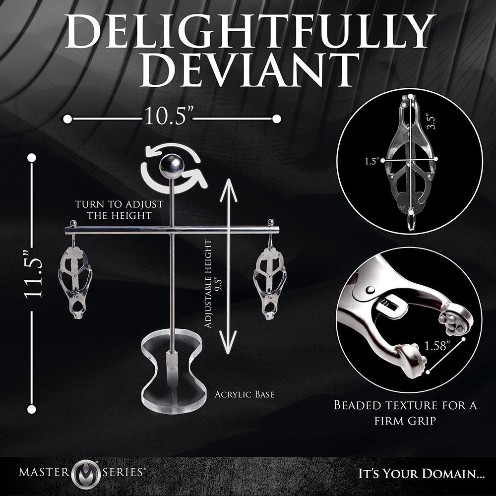 MASTER SERIES TOWER OF PAIN NIPPLE CLAMPS
