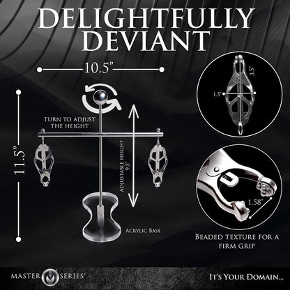 MASTER SERIES TOWER OF PAIN NIPPLE CLAMPS
