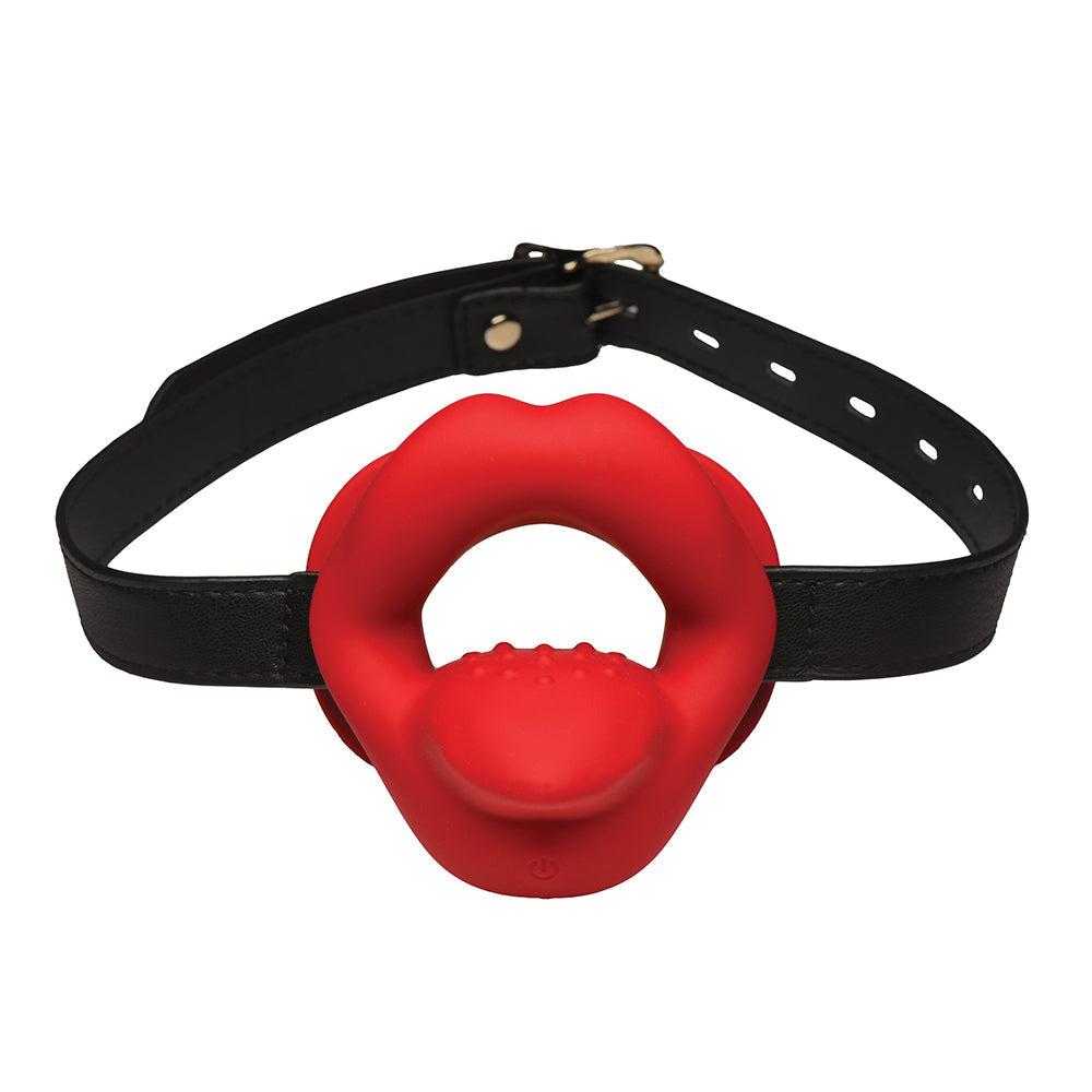XR BRANDS - MASTER SERIES VIBRATING LIPS MOUTH GAG