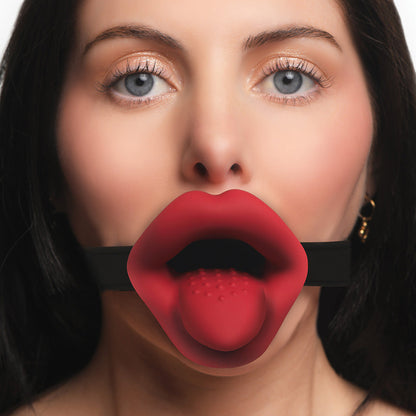 XR BRANDS - MASTER SERIES VIBRATING LIPS MOUTH GAG