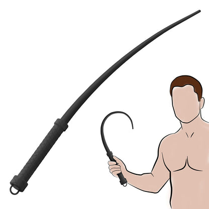 MASTER SERIES VIPER TAIL SILICONE WHIP BLACK