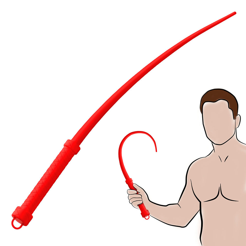 MASTER SERIES VIPER TAIL SILICONE WHIP RED
