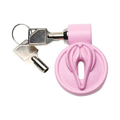 MASTER SERIES VULVA LOCKING CHASTITY CAGE