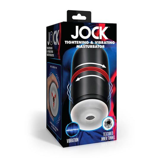 JOCK TIGHTENING & VIBRATING MASTURBATOR