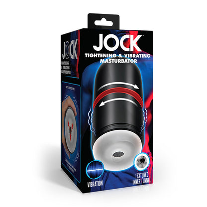JOCK TIGHTENING & VIBRATING MASTURBATOR