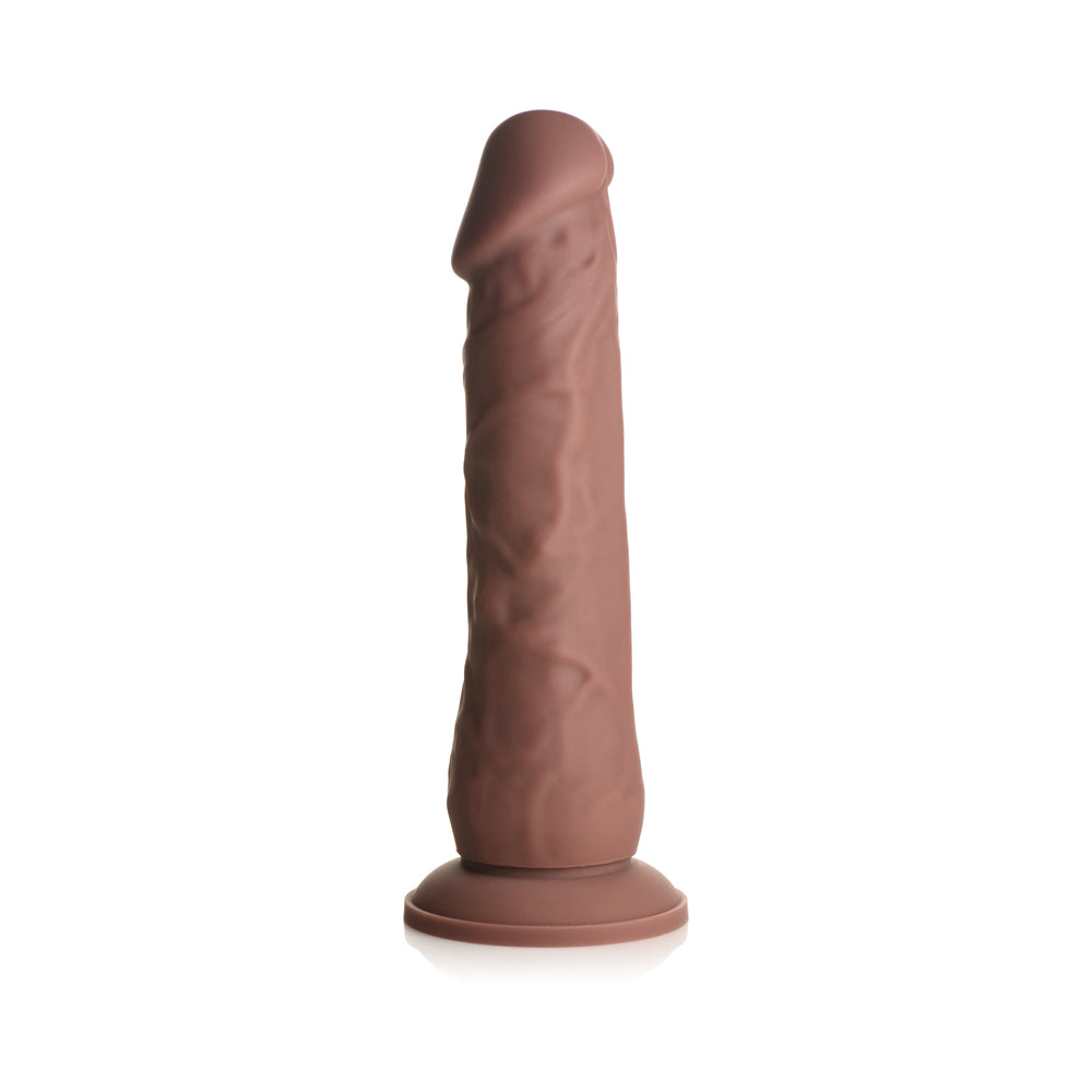 CURVE NOVELTIES - EASY RIDERS 7 IN. SILICONE DILDO DARK
