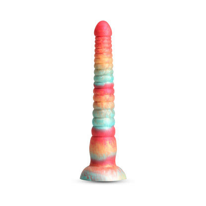 COLOURS STACKED 9 IN. DILDO RED/GOLD
