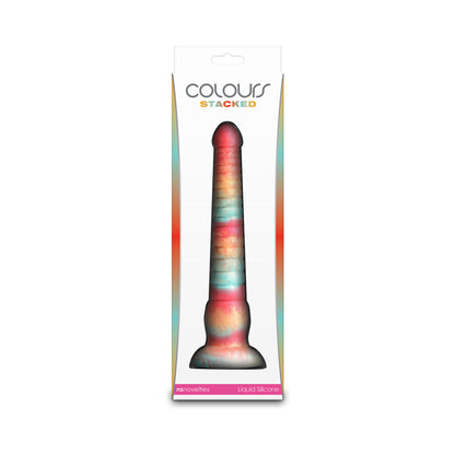 COLOURS STACKED 9 IN. DILDO RED/GOLD