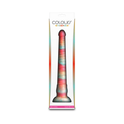 COLOURS STACKED 12 IN. DILDO RED/GOLD