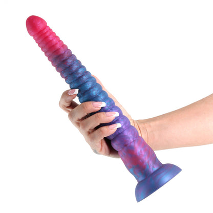 COLOURS STACKED 12 IN. DILDO PINK/BLUE