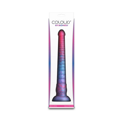 COLOURS STACKED 12 IN. DILDO PINK/BLUE