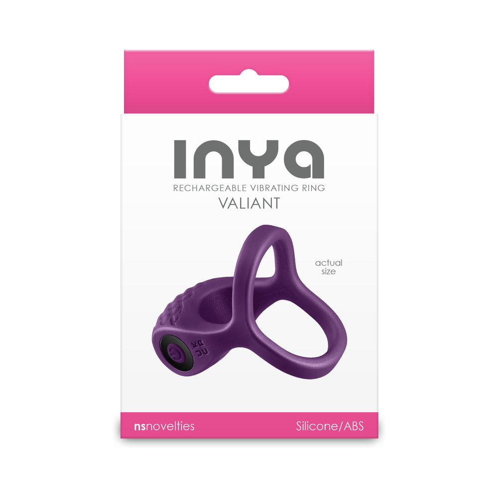 NS NOVELTIES - INYA VALIANT RECHARGEABLE VIBRATING RING BERRY
