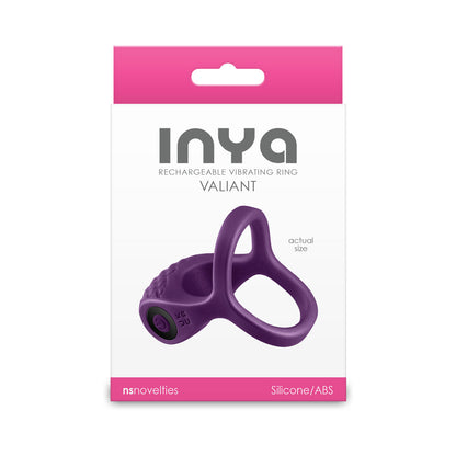 NS NOVELTIES - INYA VALIANT RECHARGEABLE VIBRATING RING BERRY