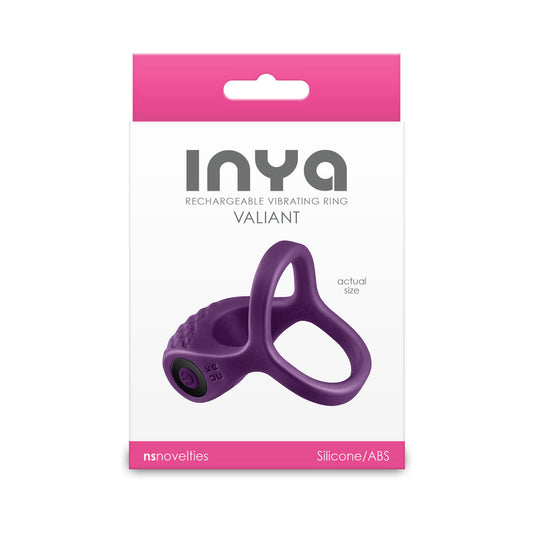 NS NOVELTIES - INYA VALIANT RECHARGEABLE VIBRATING RING BERRY