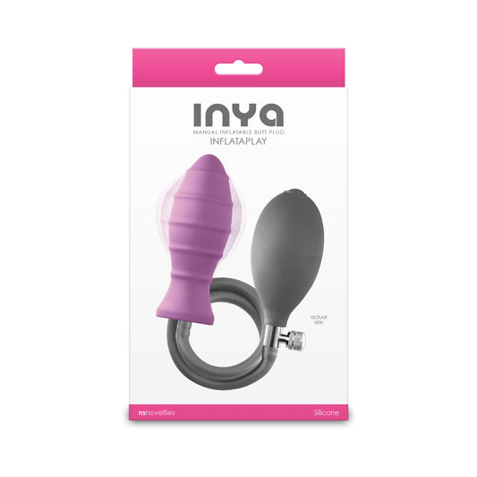 NS NOVELTIES - INYA INFLATAPLAY MANUAL INFLATABLE BUTT PLUG PINK