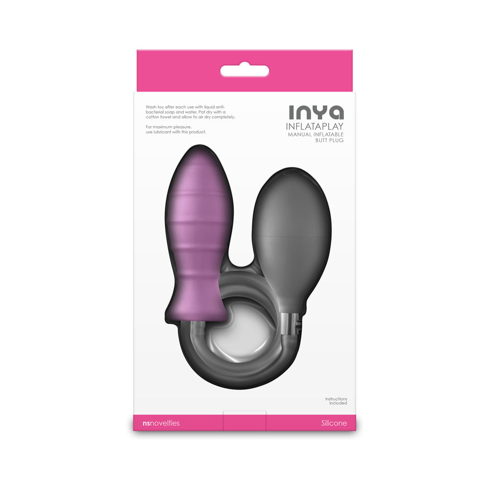 INYA INFLATAPLAY MANUAL INFLATABLE BUTT PLUG PINK