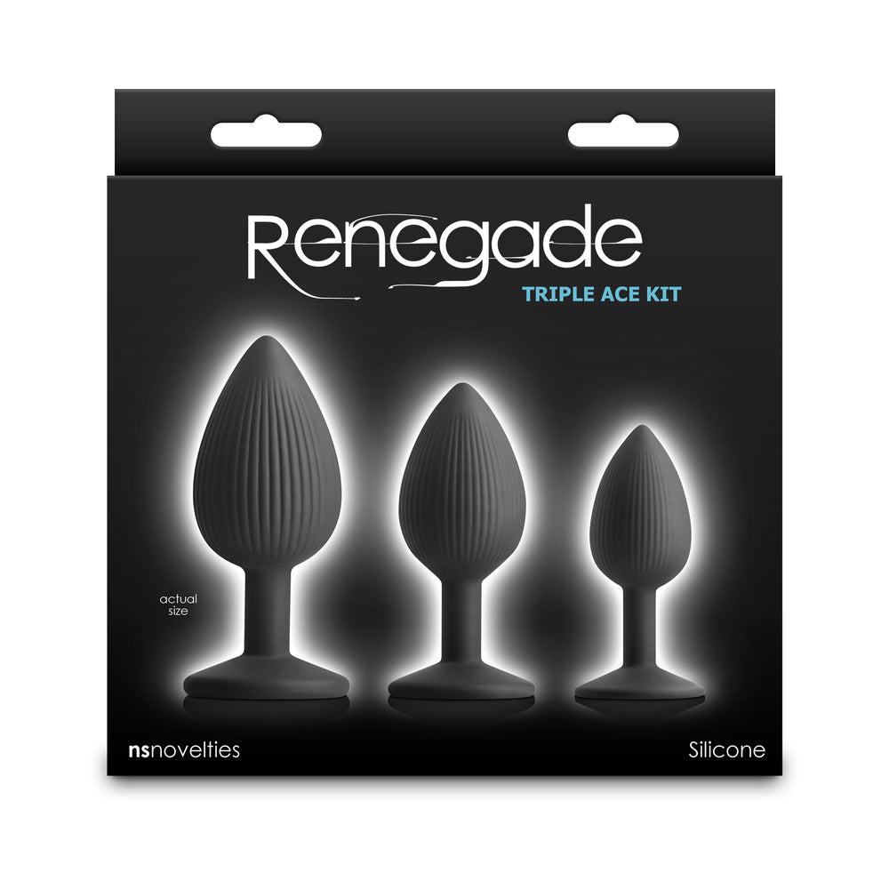 NS NOVEDADES - JUEGO DE TAPONES TRIPLE ACE RENEGADE NEGRO
