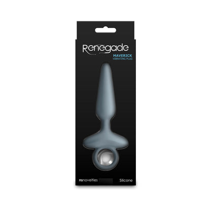 RENEGADE MAVERICK RECHARGEABLE VIBRATING ANAL PLUG GRAY