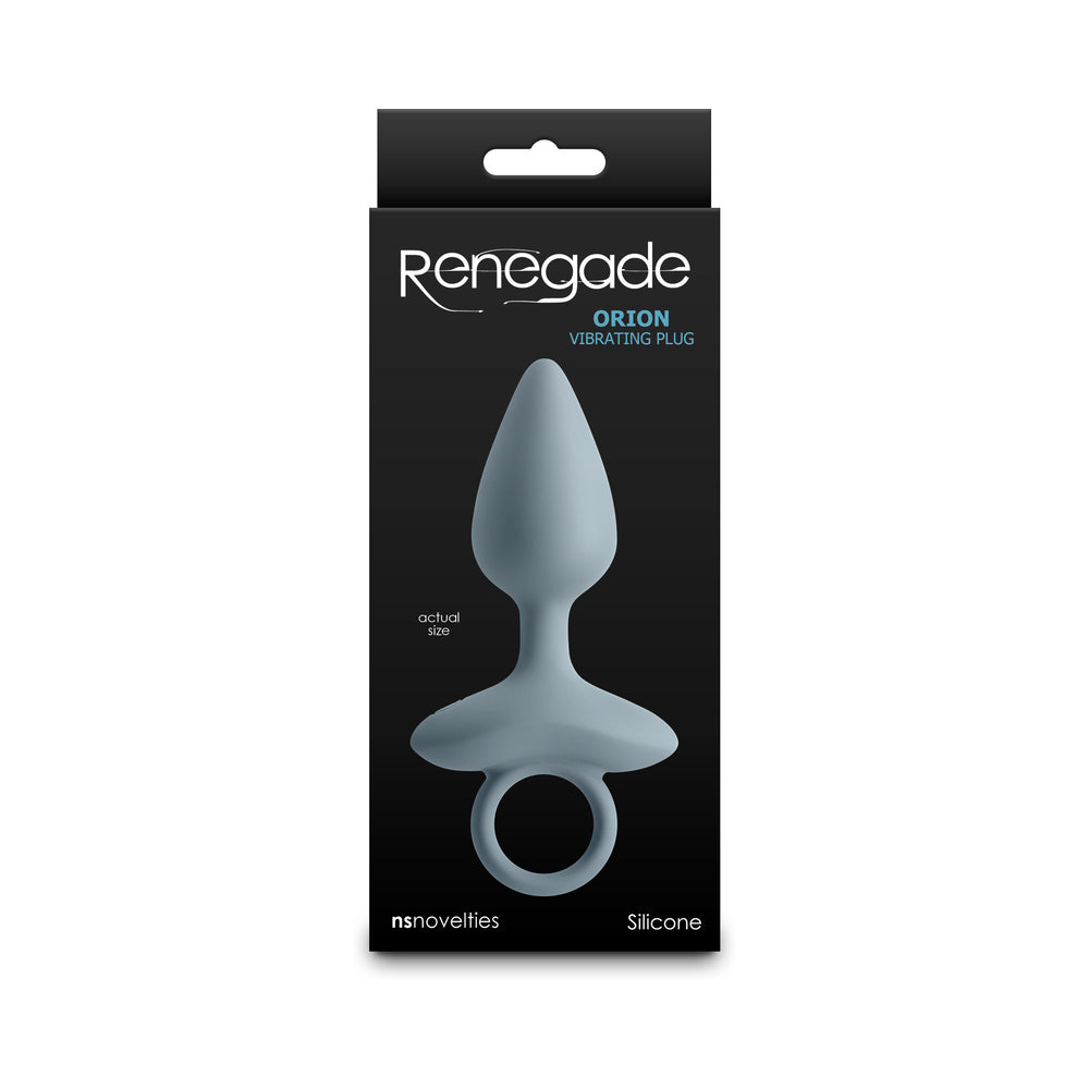 NS NOVEDADES - RENEGADE ORION TAPÓN ANAL VIBRADOR RECARGABLE GRIS