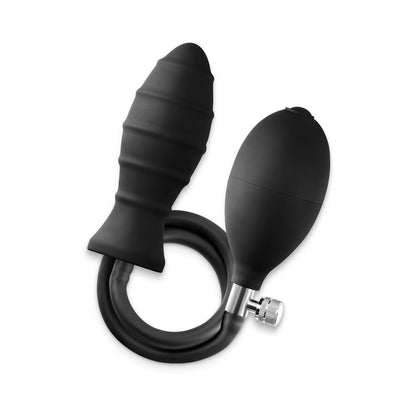 NS NOVELTIES - RENEGADE INFLATAPLAY INFLATABLE PLUG WITH GRIP BLACK