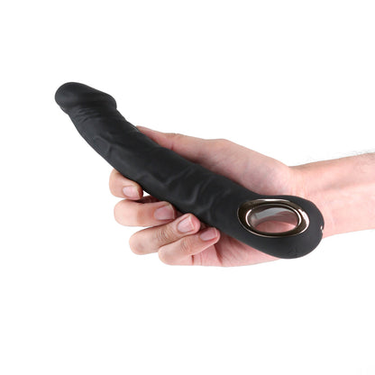 RENEGADE RIMMER RECHARGEABLE FLEXIBLE PHALLIC VIBRATOR BLACK