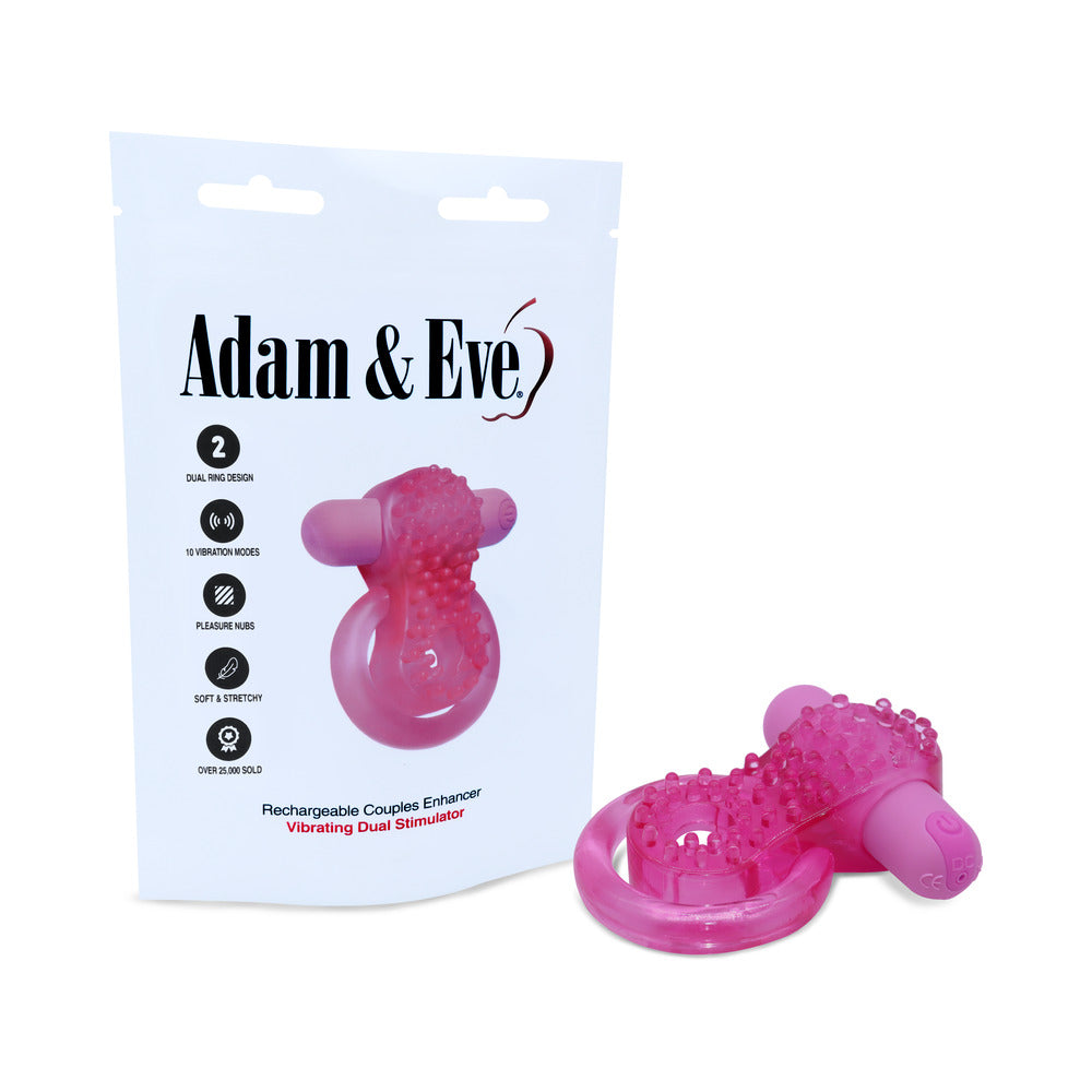 ADAM & EVE - RECHARGEABLE COUPLES ENHANCER RING (BAG PACKAGING)