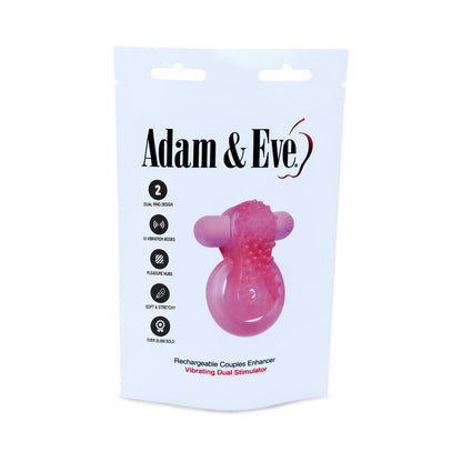 ADAM & EVE - RECHARGEABLE COUPLES ENHANCER RING (BAG PACKAGING)