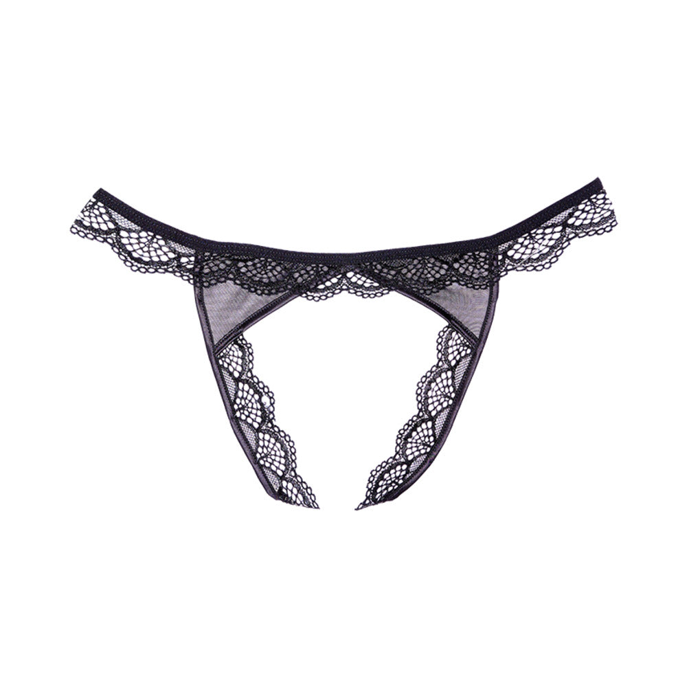 ALLURE ADORE PEACH-Y PANTY BLACK O/S