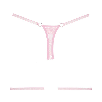 ALLURE ADORE SAY IT WITH GARTERS PANTY PINK O/S