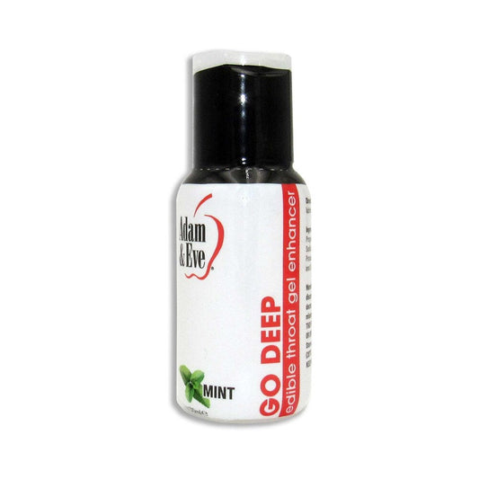 ADAM & EVE - GO DEEP EDIBLE THROAT GEL ENHANCER MINT 1 OZ.