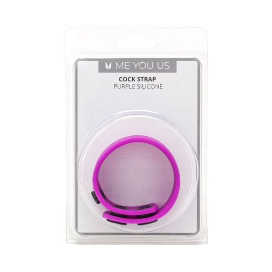 ME YOU US PURPLE SILICONE COCK STRAP