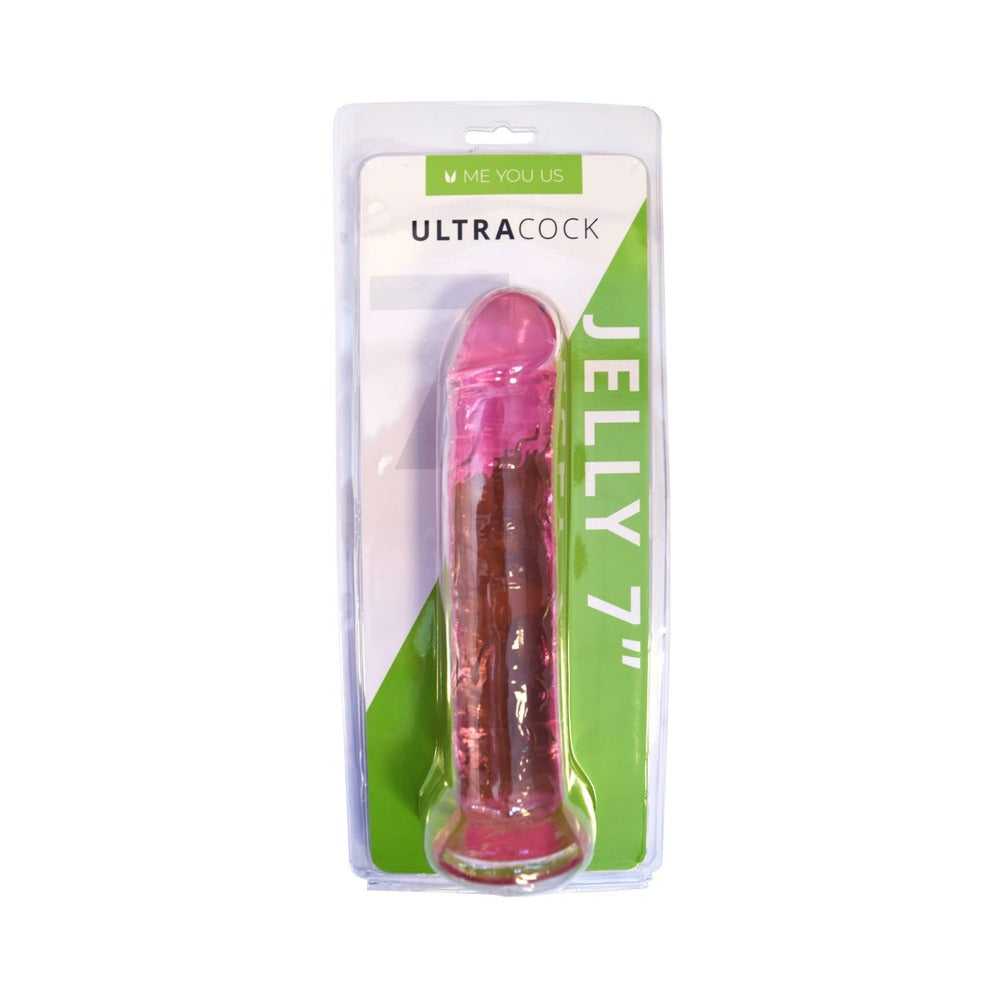 ME YOU US ULTRACOCK PINK JELLY 7 IN. DONG
