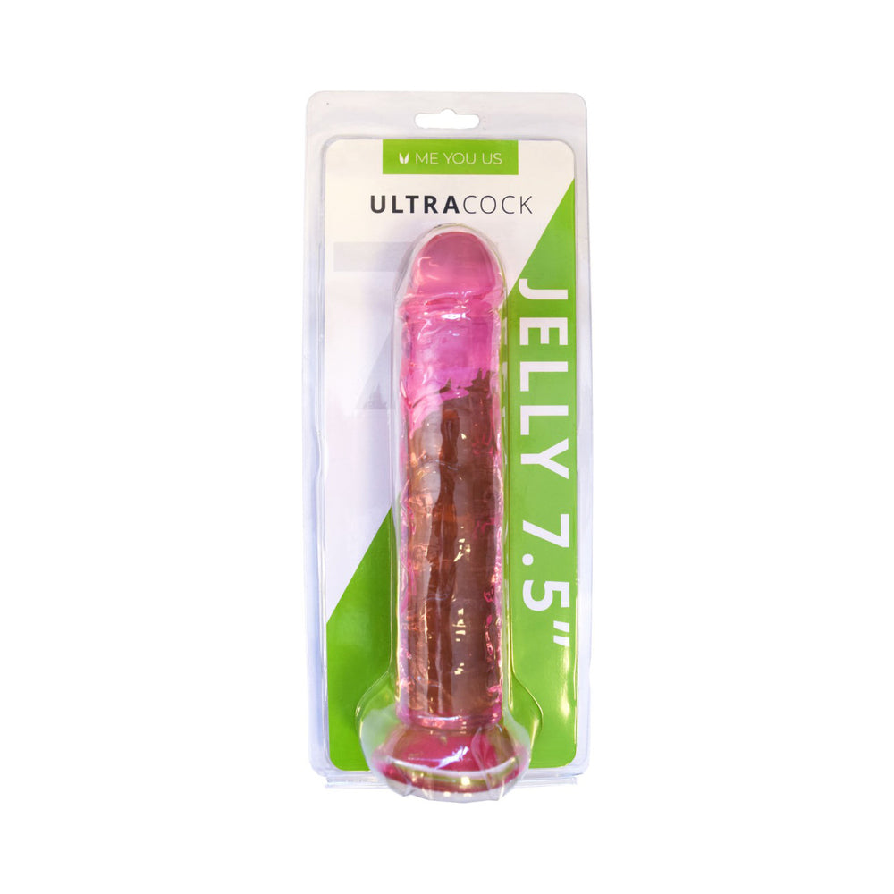 ME YOU US - ULTRACOCK PINK JELLY 7.5 IN. DONG