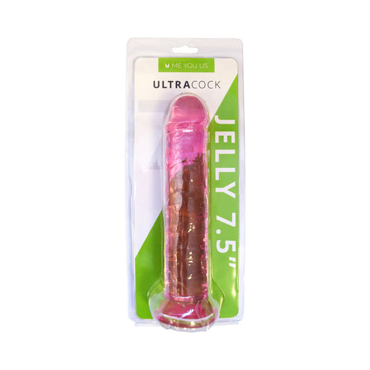 ME YOU US ULTRACOCK PINK JELLY 7.5 IN. DONG