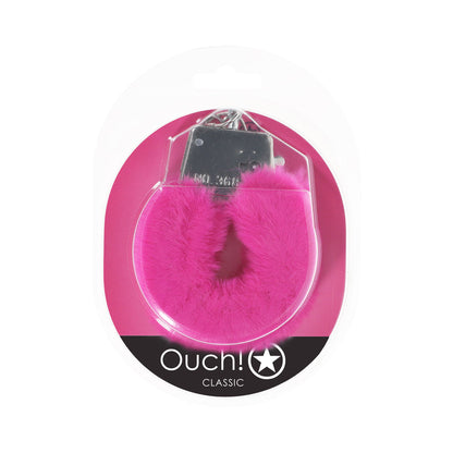 OUCH! CLASSIC FLUFFY HANDCUFFS PINK