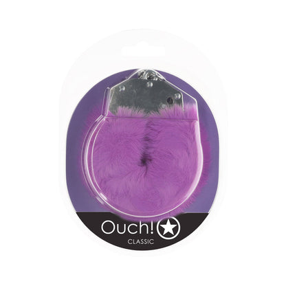 OUCH! CLASSIC FLUFFY HANDCUFFS PURPLE