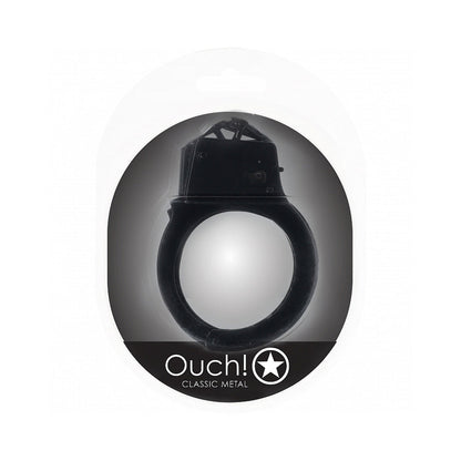 OUCH! CLASSIC METAL HANDCUFFS BLACK