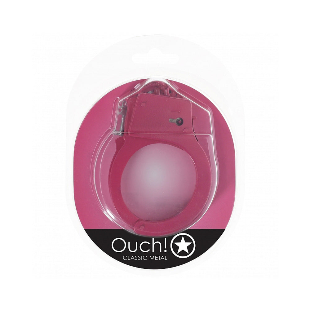 OUCH! CLASSIC METAL HANDCUFFS PINK