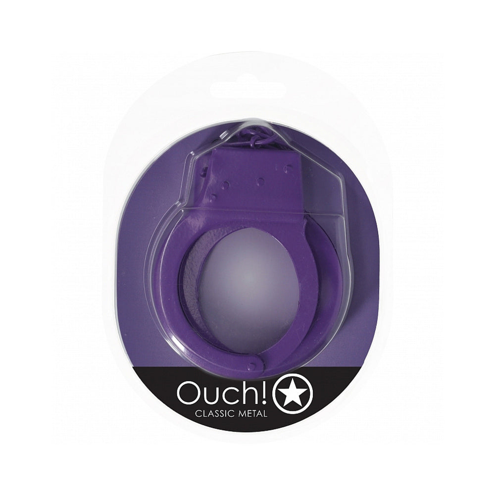 OUCH! CLASSIC METAL HANDCUFFS PURPLE