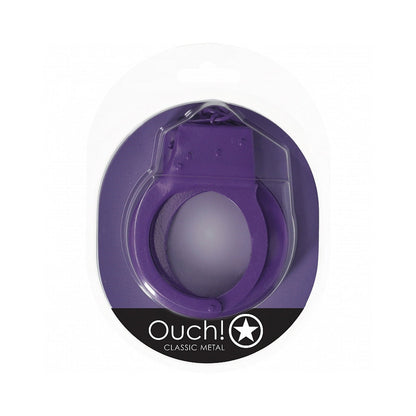 OUCH! CLASSIC METAL HANDCUFFS PURPLE