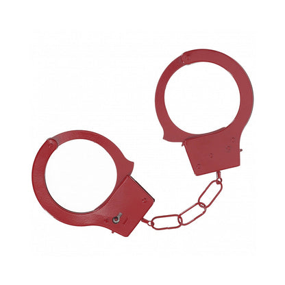 OUCH! CLASSIC METAL HANDCUFFS RED