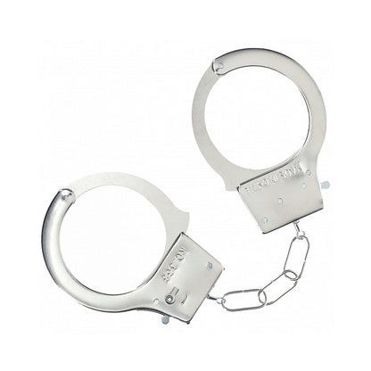 OUCH! CLASSIC METAL HANDCUFFS SILVER