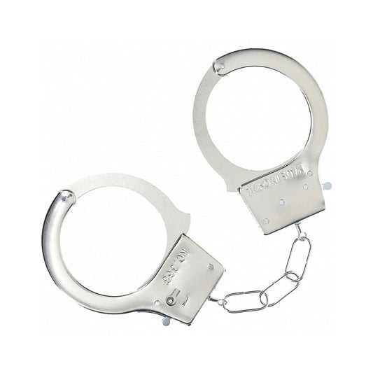 OUCH! CLASSIC METAL HANDCUFFS SILVER