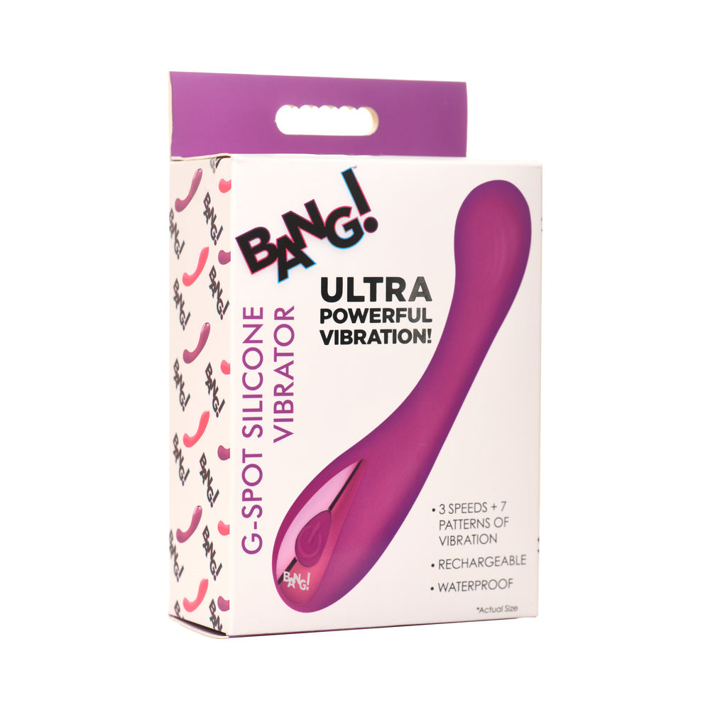 BANG! G-SPOT SILICONE VIBRATOR PURPLE