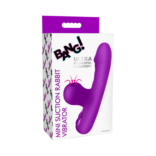 BANG! MINI SUCTION RABBIT VIBRATOR PURPLE